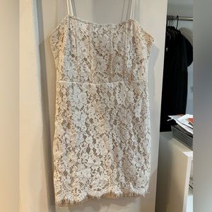 White lace lulus dress